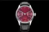 AZ Men's Watch Size 42,3 мм толщиной 14,1 мм с 52010 Движение Минированная рука дата маленькая вторая и динамическая дисплей сапфировый хрустальный стеклянный зеркальный ремешок из телячьей кожи