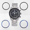 Reparationsverktygssatser 38,5 mm om Watch Ring Aluminium Bezel Insert för Speedmaster 39mm CASE Accessories Inner Diameter 34mm Hele22