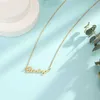 Hänge halsband rostfritt stål mode exklusiva smycken minimalistisk avslappnad älskling charmkedja choker för kvinnligt "