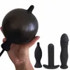 Şişirme popo fişi silikon lavman anal genişletici yapay pompa pompa eşek dilator genişletilebilir toplar Masajı Yetişkin eşcinsel seksi oyuncaklar