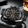 Cheetah New Watch Top Brand Casual Sport Chronograph Men's Watches rostfritt stål armbandsur Big Dial Waterproof Quartz Clock