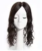 Natural Wave Slik Base Human Hair Toppers for Women Black color Top Clip in Pieces 13x15cm