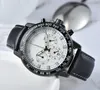 2022高品質の男性豪華な時計6ステッチシリーズすべてのダイヤルワークメンズクオーツウォッチヨーロッパトップブランドレザーストラップFAS223p