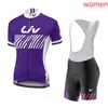 Summer LIV Team Womens cycling Short Sleeve Jersey Bib Shorts Set Ropa Ciclismo Quick Dry Racing Clothing Bicycle Uniform Outdoor Bike Sports Outfits Y22062506