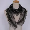 1pc Women Women Fashion Triangle Tassel Wrap Lady Shawl Loce Sheer Floral Stampa Scarpa per