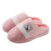 TZLDN Winter Slippers Home Cottons Shoes Bedroom Warm Plush Living Room Soft Wearing Cotton Slippers Pattern Y43T#