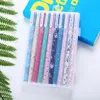 Gel Pens 20 Pcs (2 Box Set) Creative Color Black Pen Kawaii Cartoon Student Prizes Gifts Stationery Office Signature