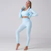 Yoga -outfitstukken Zet naadloze sport vrouwen running gym kleding trainpak sportkleding crop top pant workout fitnessyoga