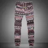 Moda Yaz İlkbahar Sonbahar Erkekler Çiçek Baskı Joggers Erkek Rahat Pantolon S Sweatpants Keten Pantolon 220325