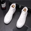 European style Autumn Leather Men's Sneakers Fashion Lace Up White Breathable Casual Men Shoes Man Vulcanized Shoes