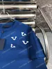 22ss Men Designers t shirts Knit Trumpeter Jacquard letra manga curta Gola redonda Streetwear preto azul xinxinbuy S-XL