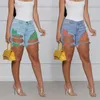 2022 Summer Ladies Casual Jeans Fashion Denim Shorts Designer Plus Size Clothes Sexy Tassel Broken Hole Washed Short Pants