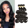 Cheveux humains vierges brésiliens tisse 3 et 4 faisceaux 300g 400g 1B 100% extensions de trame de cheveux Remy non transformés vague de corps 8 pouces à 40 pouces