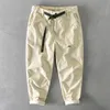 겨울 남성 바지 순수 코튼 코듀로이 솔리드 컬러 캐주얼 긴 두꺼운 플란넬 바지 Khaki 빈티지 workwear gml04-z326 220325