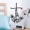 Floral Faith Cross Wall Decoration Extra large Decorative Wall Hanging