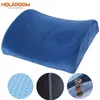 est High-Resilience Memory Foam Cushion Lumbar Back Support Cushion Relief Pillow for Office Home Car Travel Booster Seat 220406