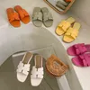 2021 Summer Women Brand Slippers Flat Heel Summer Slides Open Toe Casual Shoes Ladies Leisure Sandal Female Beach Flip Flops G220526