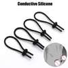 Elektrische Schok Siliconen Loops Cockring Estim Electro Stimulatie Penis Extender Mannen Vergroter Masturbator Bdsm Sexy Speelgoed Schoonheid It2435500