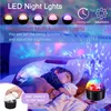 Lumière de scène à effet LED 3 en 1 lumières de fête disco haut-parleur Bluetooth 9 couleurs lampe de nuit stroboscopique activée par le son pour chambre KTV cadeau d'anniversaire veilleuse enfant