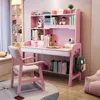 Kindertische Solid Holz Schreibtisch Bücherregal integrierter Computer Home Kinder Schreibtisch Schlafzimmer Schüler Lernen