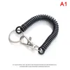 Keychains Lobster Clasp Hook veer stretchy spiraal sleutelhanger sleutelhanger anti-lost telefoon swivel clips sleutel hookskeychains forb22