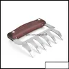 Meat Potry Tools Kitchen Kitchen Dining Bar Home Garden Potry GardenStainless Steel Bear Claw Wood Hande Dividing Feels Mtifunc