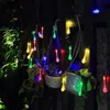 Cordas de corda solar luzes à prova d 'água à prova d' água 5m 10m Waterdrop Iluminação para jardim Pátio Interior Party Quarto proch decorat
