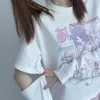 Japanese Streetwear E Girl Anime Tshirt Clothes With Arm Cover Graphic Top Harajuku Kawaii Summer Tops For Women T Shirt 220525