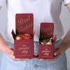 Cadeau cadeau 5pcs biscuits portables snack paquet de cuisson créatif amour coeur bonbons boîtes d'emballage faveurs de mariage chocolat décoration cadeau