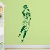 Decalques de parede adesivos jogadores de basquete decoração de casa esporte de estrela de vinil para crianças retrato de avião 220607