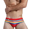 Men 's Pride Rio Swim Briefs Bikini Swimwear Sexy Contour Pouch Strip Bathing Suit Swimsuit Surf Shorts Beach Trunks Beachwear 220505