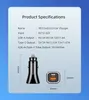 PD CAR TARMER QC 3.0 Szybki ładunek 38 W USB C Adapter ładowarki typu C dla iPhone'a Samsung Huawei