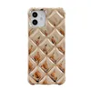 Moda Rhombic Pattern Caso para iPhone 14 Pro Max 13 14 Plus