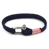 Charm armband marinen stil sport camping fallskärmsladd män med rostfritt stål bocka spänne pulseira sl088charm charmcharm