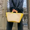 Straw Cabbage Basket Minority Portable Fashion Mini Simple Leisure One Shoulder Messenger Bag 220516