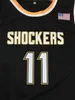 Sjzl98 shockers # 11 Landry Shamet ita State College Basketball Jersey Maglia da uomo con ricamo a doppia cucitura Personalizza qualsiasi nome e numero