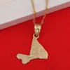 Map Mali Pendant Necklace Chains Yellow Gold Color Jewelry MALI For Women Girl Africa Gift2698