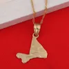 Kaart mali hanger ketting kettingen gele goud kleur sieraden mali voor vrouwen meisje Afrika cadeau2698