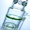 Grubość 9 mm Hakah Nowy szklany szklany szklany rura paliwa woda z 3 percami o wysokości 16 cali GB-255