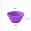 Cupcake Bakeware Cucina Sala da pranzo Bar Giardino di casa Ll Sile Muffin Cake Cup Cakes Mod Case Maker Mold Vassoio Bak Dhkor