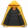 남성 2022 스프링 가을 새 야외 따뜻한 캐주얼 후드 가드 재킷 코트 남자 브랜드 의상 방수 두꺼운 면화 클래식 재킷 4xl t220816