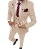 Smoking de casamento TR Lattice Homens Ternos Padrinhos Peak Lapel Noivo Smoking Casamento/Baile de Formatura Homem Blazer Jaqueta Calça Colete Gravata W1019