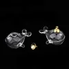 Pendentif Colliers 2 Pcs Clair Mini Baleine Forme Vide Verre Souhaitant Bouteilles Fiole Charmes Pots DIY ArtisanatPendentif