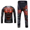 Fatos de treino masculino Rashguard para crianças Jiu Jitsu camiseta calça esporte para menino shorts MMA roupas bjj kickboxing crianças conjuntos de rash guard