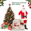 mxied Styles Christmas Gift Bag Pure Cotton Canvas Drawstring Sack Bags With Xmas Santa Design fy4909 GG0711