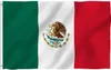 멕시코 미국 우정 깃발 생생한 색상 및 UV 페이드 저항성 폴리 에스테르 야외 정원 장식 현관 경량 깃발 3 x 5 ft1998649