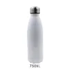DIY 750ml cola thermos criativo presente garrafa de vácuo personalize nome de impressão PO Aço inoxidável xícara térmica de parede dupla 220706