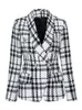 Abiti da donna Blazer Autunno Tweed Blazer Trend Chic Stile coreano da donna e plaid invernale Donna Collezione 2022 CappottiDonna
