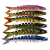 Alta qualidade K1634 13,3cm 18.9g iscas de pesca para trutas de trutas de trutas de trutas com várias articulações de banho lentas de água lenta de água doce de água doce Bass Lure 200pcs/lote