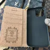 Luxury Magnetic Wallet Leather Cases Louis Vuitton LV Gucci Fall f￶r iPhone 12 13 14 Pro Max
